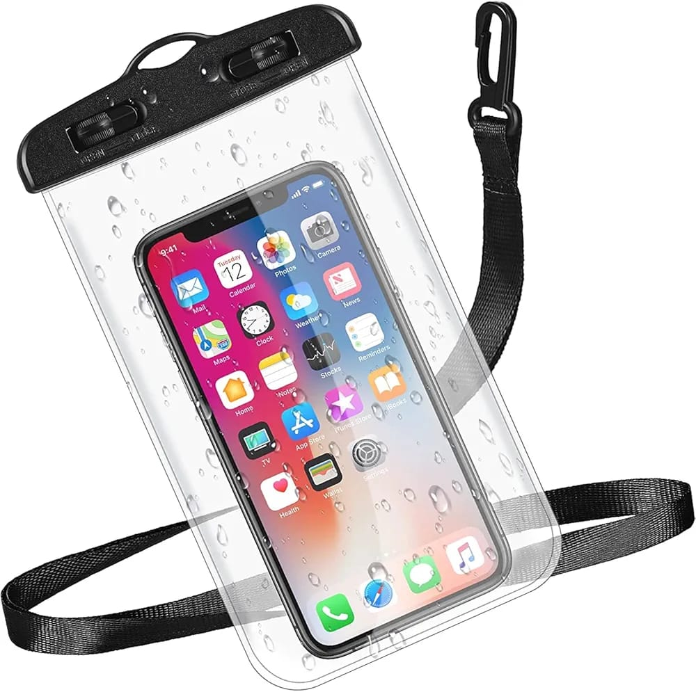 Water proof mobile pouch cover for all mobiles , Cell phone dry bag compatible for all smartphones up to 6.5 inches.