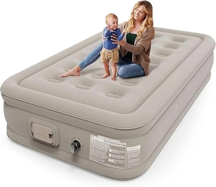 Double Air Bed , Air Mattress inflatable queen mattress built in air pump , air mattress bed for camping travelling ,home ,car ,outdoor ,bedrooms.