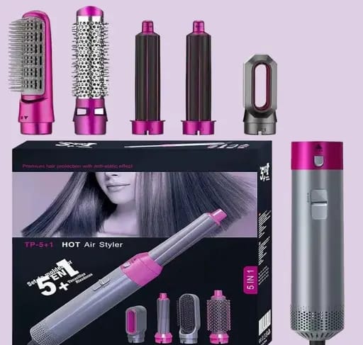HOT Air Styler, 5-in-1 Multifunctional Hair Dryer Styling Tool and Hot Air Styler.