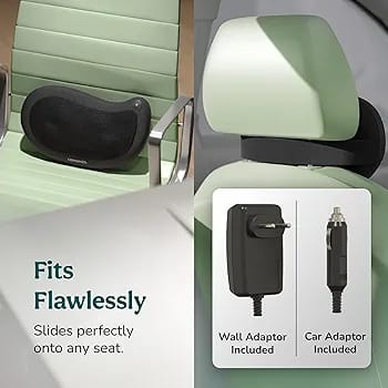 Zyllion Shiatsu Back and Neck Massager, the ZMA-13-BK model.