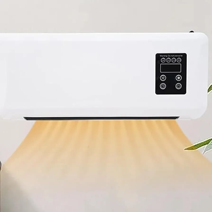 New 2 in 1 Portable Smart Air Conditioner Mini Wall Mounted Split Heating System/AC Air Conditioner Heater Combo, Mini Smart AC, Air Curtain Fan with Remote Control Home Office