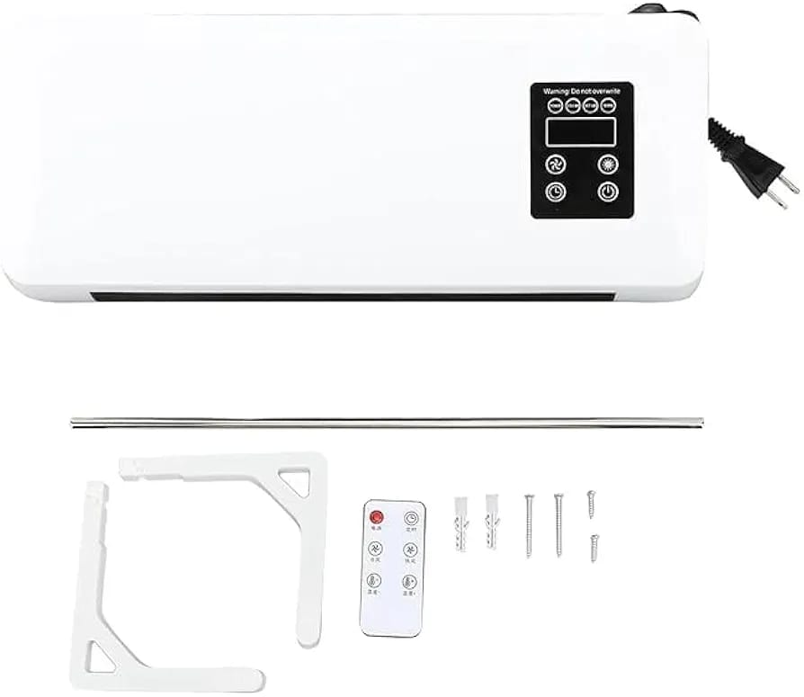 New 2 in 1 Portable Smart Air Conditioner Mini Wall Mounted Split Heating System/AC Air Conditioner Heater Combo, Mini Smart AC, Air Curtain Fan with Remote Control Home Office