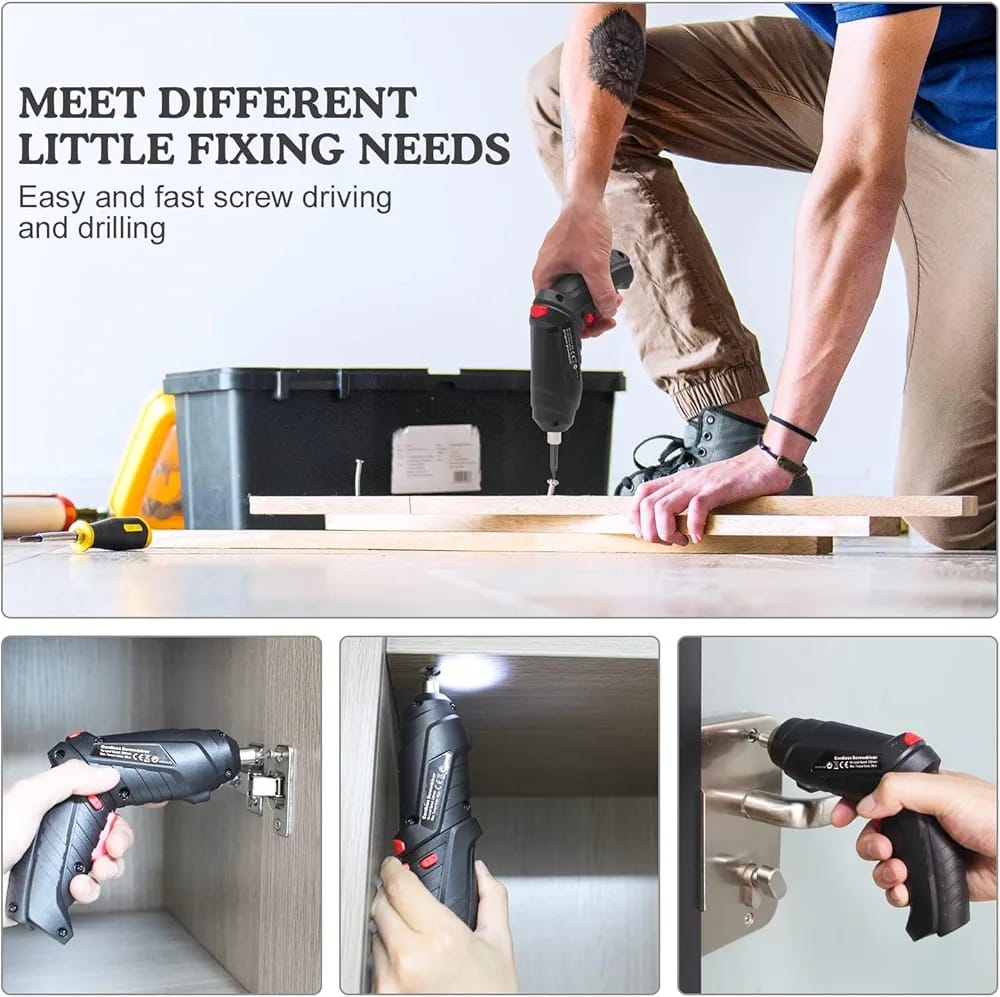 Portable Cordless USB Charging Mini Electric Screwdriver Automatic Screwdriver Hand Drill Wrench Electric Tools