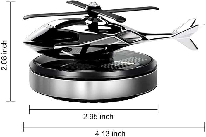 *Solar Car Helicopter | Helicopter Car Air Freshener | Rotating Solar Car Helicopter | Solar Car Freshener | Solar Powered Helicopter Car Perfume Diffuser | Dynamic Solar Powered Helicopter | Innovative Solar Car Air Freshener