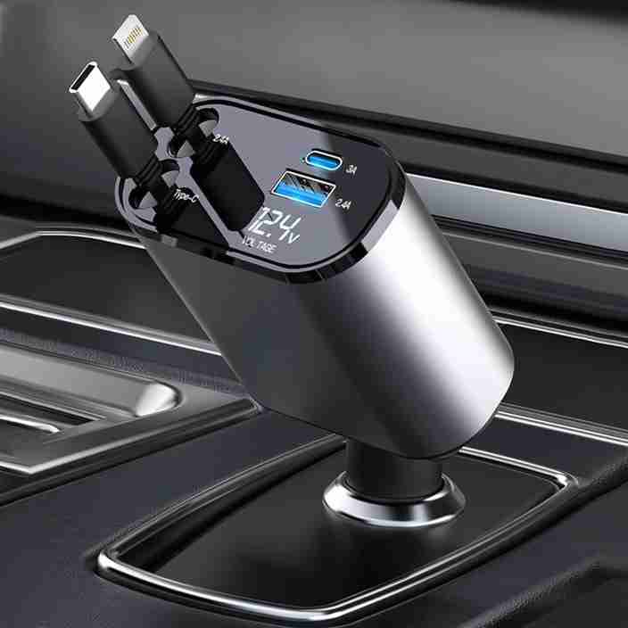120 volt car retractable charger