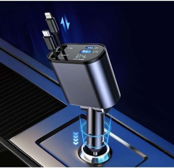 120 volt car retractable charger