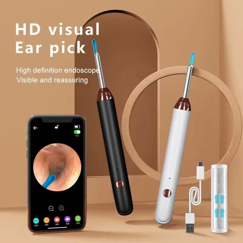 *Earwax Cleaner With Camera | LED Flashlight Earwax Cleaner | Earwax cleaner tool kit with 1080P camera WIFI & LED Light | WIFI Camera Ear Cleaner Tool | Smart Visual Ear Cleaner | 360° Visual WIFI Camera Ear Cleaner | Ear pick Cleaner With Camera |